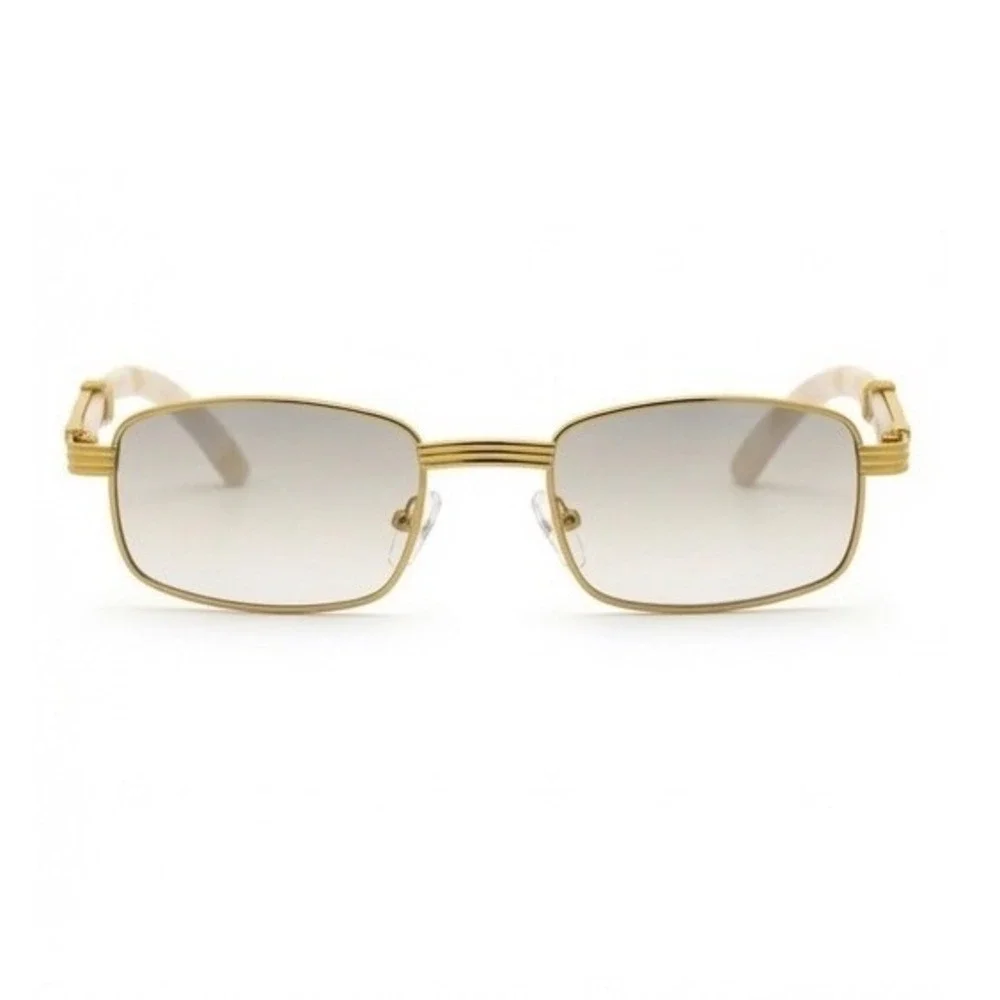 Women Vintage Sunglasses Retro Fashion Outfit Daily Wear Clear Tinted Lens Gafas